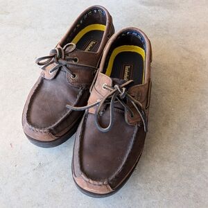 Timberland Men's Dark Brown Boat Shoes